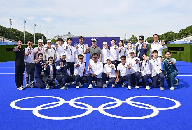 한국 양궁 새 역사를 창조한 주인공들 [사진제공=대한양궁협회]