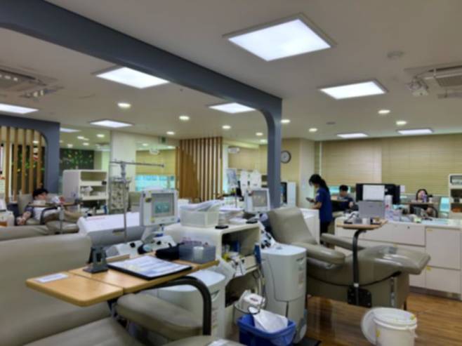 5일 오전 시민들이 헌혈의집 강남센터에서 헌혈을 하고 있다.(사진=이은세 인턴기자) *재판매 및 DB 금지