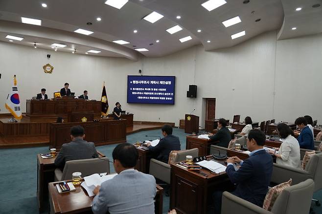 [하남=뉴시스] 제333회 하남시의회 임시회. (사진=하남시의회 제공) 2024.08.05. photo@newsis.com *재판매 및 DB 금지