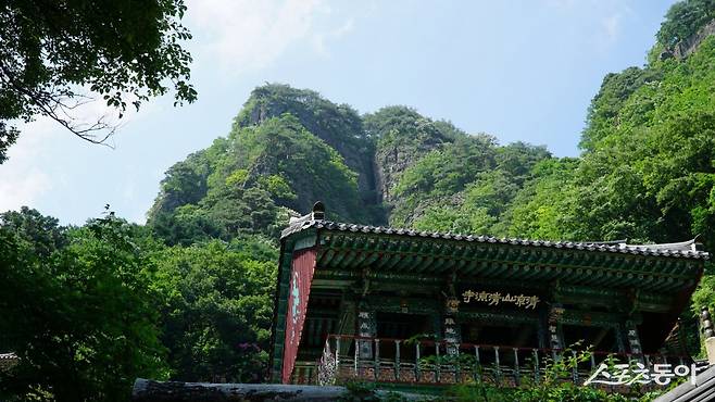수려한 산세 덕분에 소금강으로도 불리는 봉화 청량산의 고찰 청량사. 가파른 산자락에 지은 절로 원효대사의 전설이 어려 있다 봉화·영주|김재범 기자 oldfield@donga.com