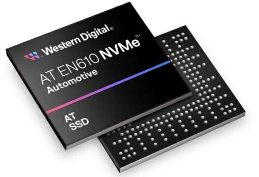 자동차용 웨스턴디지털 AT EN610 NVMe SSD. (사진=웨스턴디지털)
