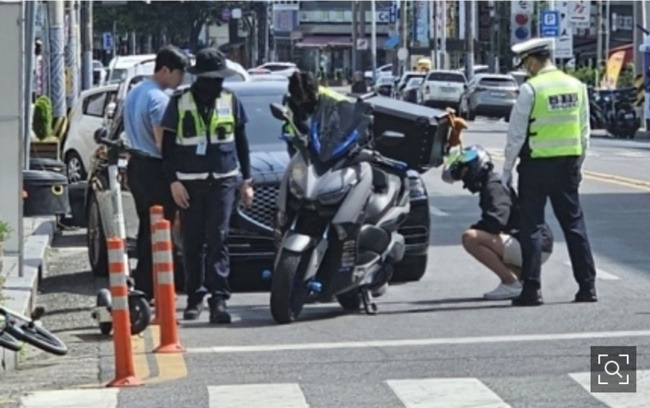 순천경찰서 폭주족 단속 자료 사진.