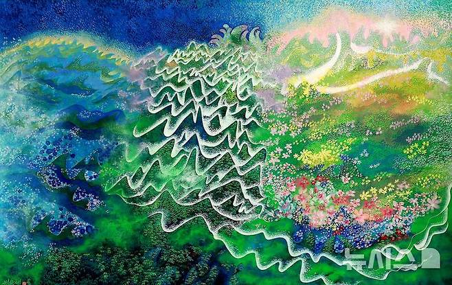 [청주=뉴시스] 최승애, 몽유도원도21C (사진= 충북문화재단 제공) 2024.08.06. photo@newsis.com *재판매 및 DB 금지