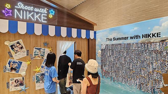 니케와 스티커 사진을 찍을 수 있는 공간