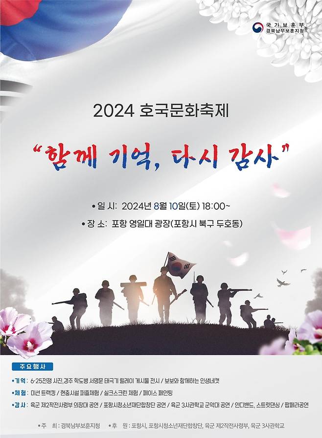 2024 호국문화축제 포스터 [경북남부보훈지청 제공. 재판매 및 DB 금지]