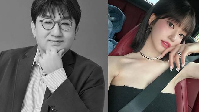 방시혁과 BJ과즙세연. 하이브 제공 및 인스타그램 캡처