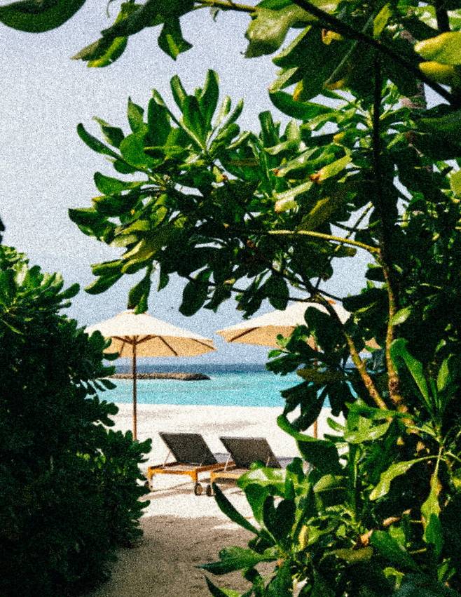 비치빌라에서 바라본 바다