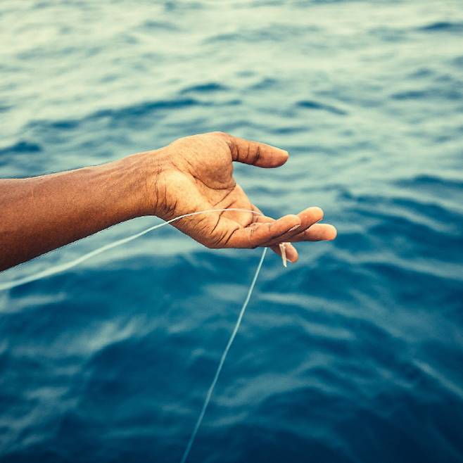 손끝의 감각으로 물고기를 낚는다