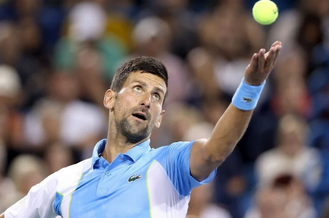 지난해 신시내티오픈에서의 조코비치