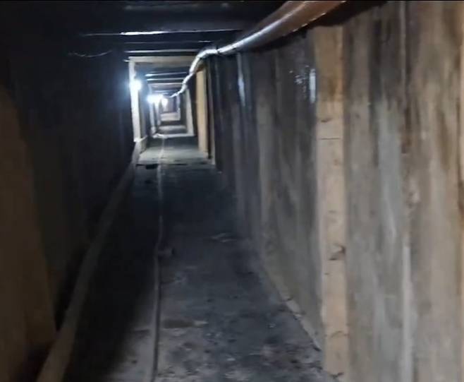 ▲220ｍ 길이에 달하는 은행 금고 털이용 땅굴 모습 [연합뉴스]