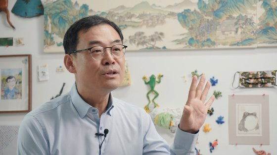 장이권 이화여대 에코과학부 교수가 중앙일보 VOICE팀과 인터뷰하고 있다.