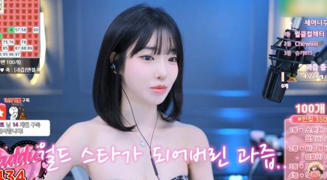 BJ과즙세연이 방시혁과 만남에 대해 해명했다. 사진|아프리카TV