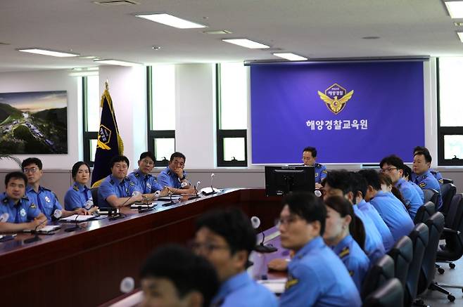 해양경찰교육원은 12일 본관 10층 대회의실에서 '2024년 을지연습 준비보고회의'를 개최했다. 해경교육원 제공