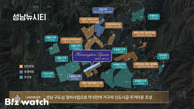 성남 구도심 정비사업 현황. /자료=해링턴 스퀘어 신흥역 홈페이지