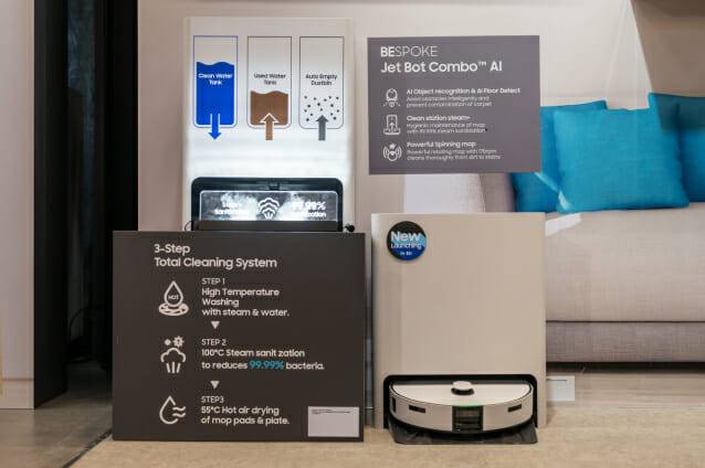 프랑스 파리 '비스포크 AI 미디어데이' 행사에 전시한 '비스포크 AI 스팀' (사진=삼성전자)