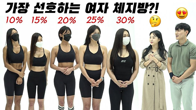 image.png 남자들이 선호하는 여자 체지방 수준은?