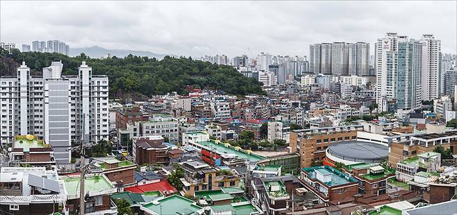 최근 재개발 정비구역으로 지정된 서울 종로구 창신동 23번지 일대. (윤관식 기자)