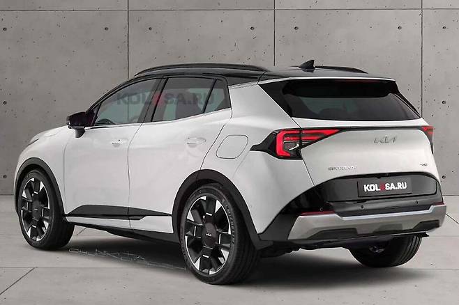 기아 '스포티지 페이스리프트' 예상도 (출처 : Kolesa.Ru)