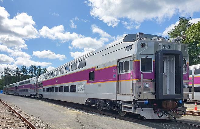 Hyundai Rotem's bi-level rail cars supplied to the Massachusetts Bay Transportation Authority [HYUNDAI ROTEM]