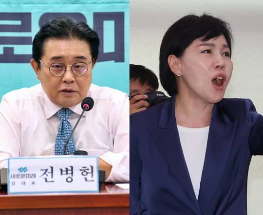 왼쪽부터 더불어민주당 친문(親문재인)계 출신의 전병헌 새로운미래 대표, 문재인 정부 마지막 국민권익위원장에 임명됐던 전현희 현 민주당 의원.<전병헌 전 국회의원 페이스북 사진·연합뉴스 사진 갈무리>