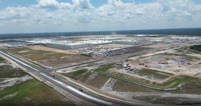 하늘에서 본 현대차그룹 메타플랜트 아메리카(HMGMA) 모습.