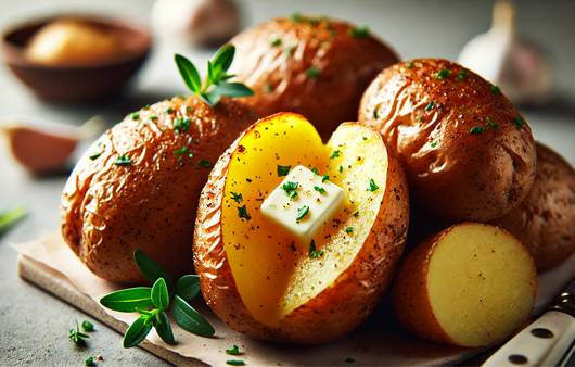 구운 감자를 섭취하면 혈당 조절과 심혈관 건강이 개선될 수 있다는 연구 결과가 나왔다ㅣ출처: DALL·E