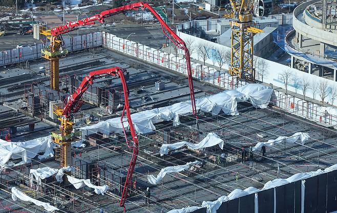 수도권의 한 공사현장 /뉴스1