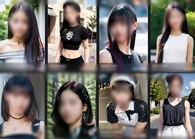 걸그룹 멤버 이미지를 도용한 AI모델 [사진출처=연합뉴스 자료사진/편집]