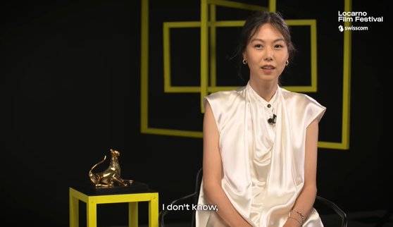 김민희. 사진 로카르노 영화제 유튜브 캡처
