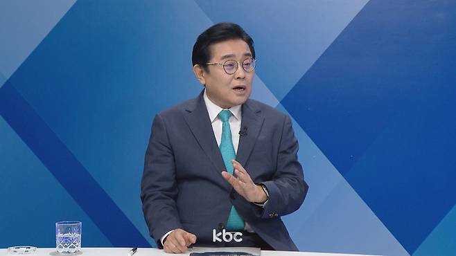 ▲ 21일 KBC '여의도초대석'에 출연한 전병헌 새로운미래 대표