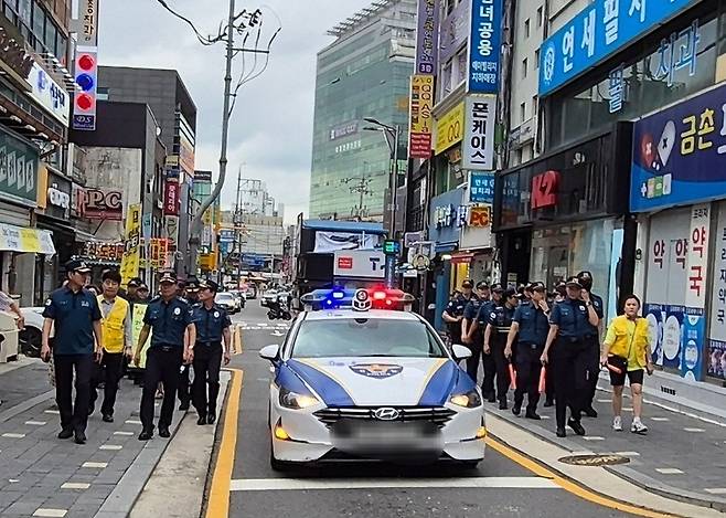 경기 파주경찰서, 민관 합동 순찰 실시 / 사진=파주경찰서 제공