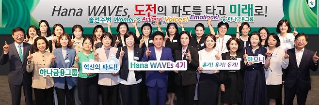 하나금융그룹, 차세대 여성 리더 육성 프로그램 「하나 웨이브스(Hana Waves) 4기 출범. 하나금융그룹 제공