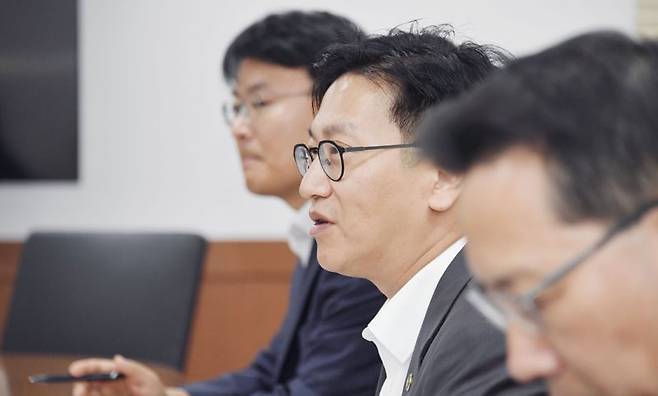 김범석 기획재정부 차관이 23일 정부서울청사에서 열린 '제5차 부동산 시장 및 공급상황 점검 TF 회의'에서 모두발언을 하고 있다. /사진=기획재정부