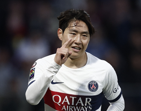 파리 생제르맹(PSG) 이강인이 2경기 연속 골을 노린다. 사진은 이강인이 골을 넣고 세레모니 하는 모습. /사진=로이터