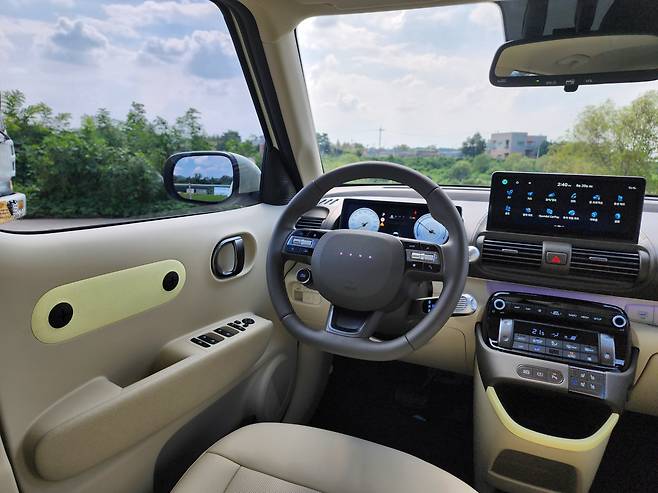 캐스퍼 일렉트릭 실내 모습. [김성우 기자]