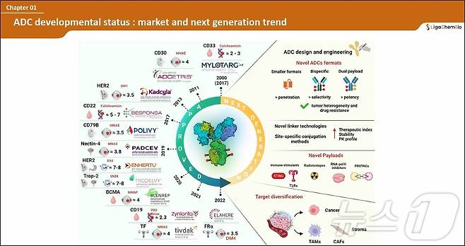 항체약물접합체(ADC) 약물 종류와 개발 전망.(리가켐바이오사이언스 제공)/뉴스1 ⓒ News1