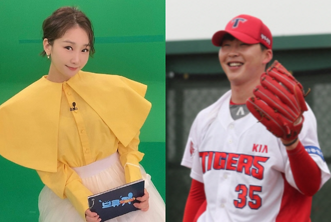 코미디언 박소영 전 야구선수 문경찬 커플. 사진 | 개인채널