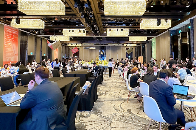 메리어트 더 익스체인지 행사 / 사진=권효정 기자