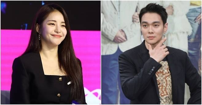 유정(왼쪽)과 이규한. 세계일보 자료사진