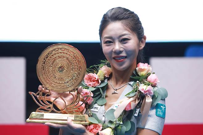 LPBA 통산 8승을 달성한 김가영 [PBA 제공. 재판매 및 DB 금지]