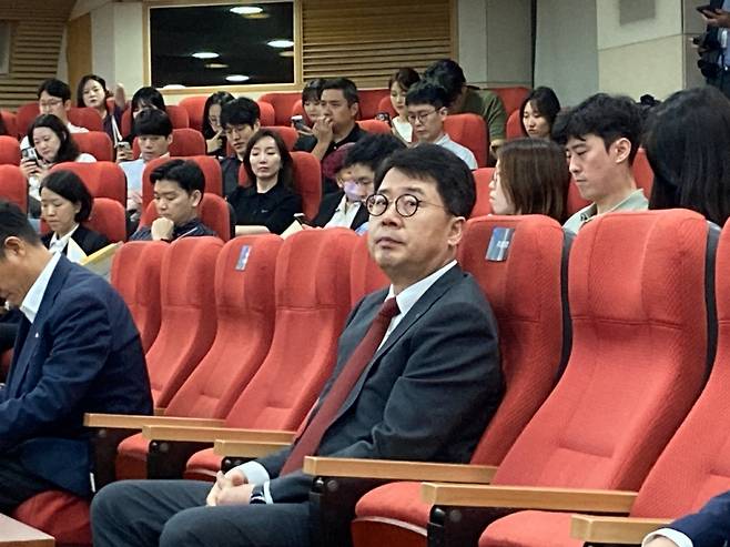 27일 서울 SK서린빌딩에서 진행된 SK이노베이션 주주총회에 참석한 박상규 사장
