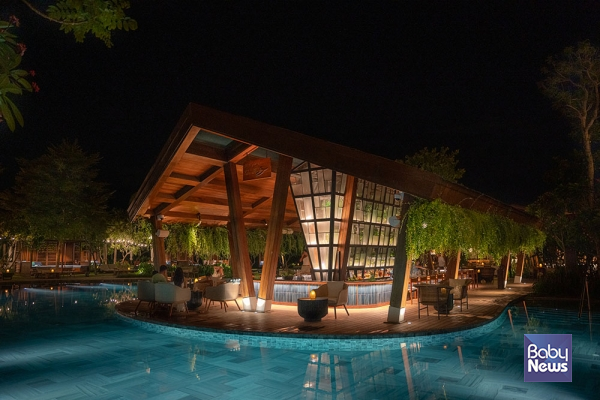 녹스 비치 클럽의 아름다운 야경. ⓒ호이아나 리조트 & 골프