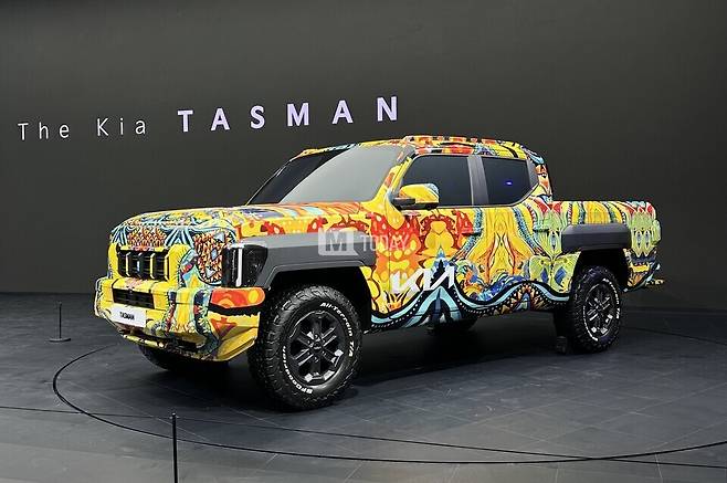 사진 : 기아 타스만 전용 위장막 차량