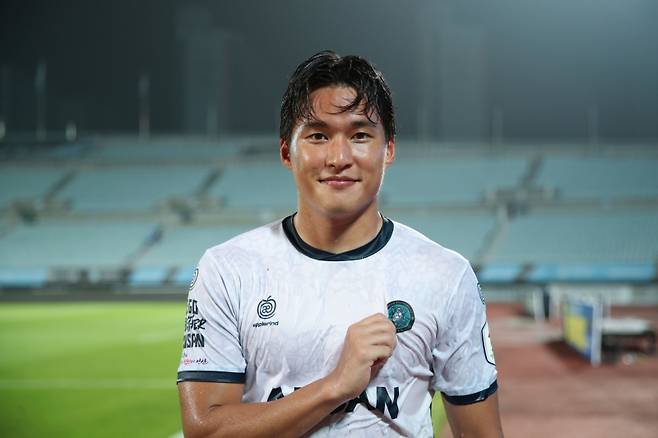 K리그2 28라운드 MVP 안산 이지승. 한국프로축구연맹