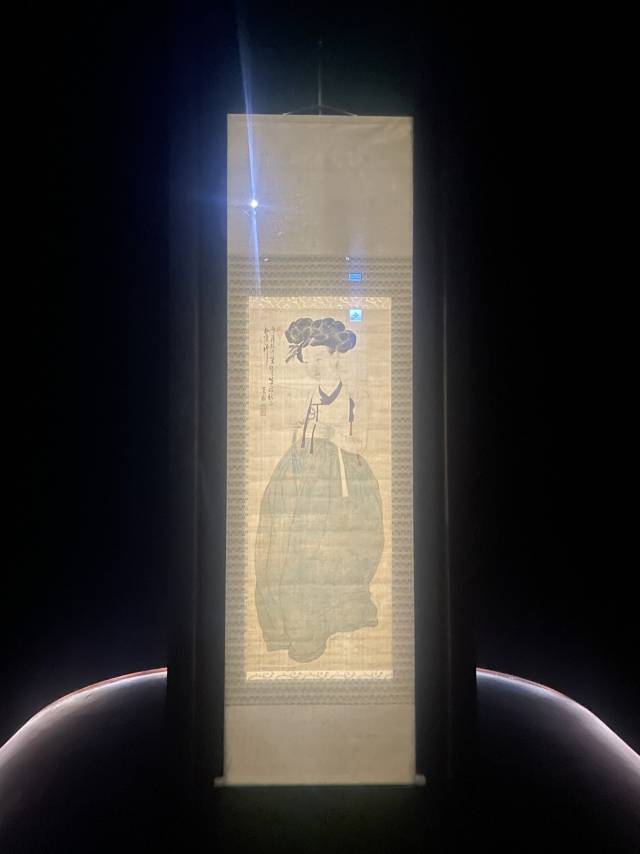 신윤복, ‘미인도’ 전시전경. 사진=서지혜 기자.