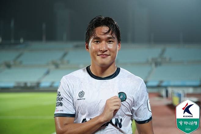 안산 그리너스 이지승.  프로축구연맹 제공