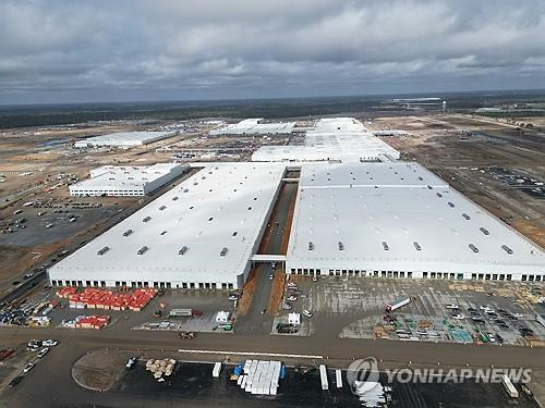 공사 중인 현대차 미국 전기차 전용공장 [미국 조지아 주지사실 제공. 재판매 및 DB 금지]