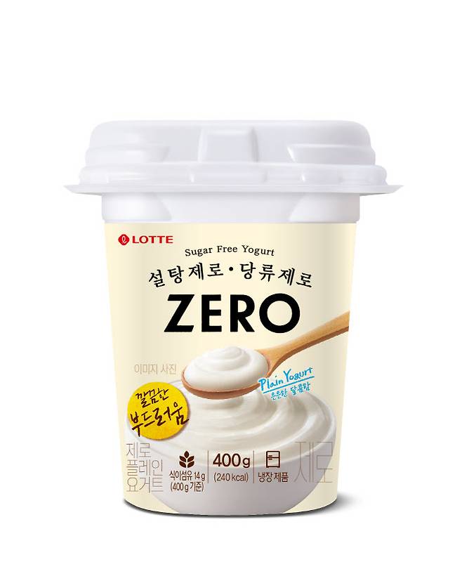제로 플레인 요거트 패키지 이미지 (사진=롯데웰푸드)
