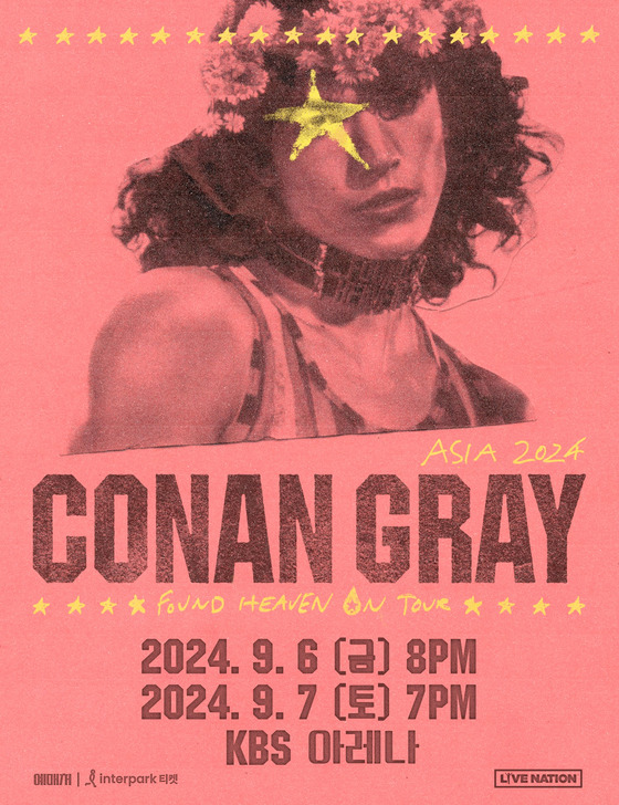 Conan Gray Seoul concert poster [LIVE NATION KOREA]