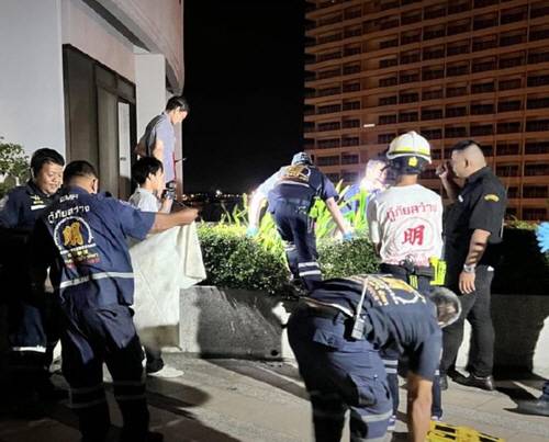 ▲ 파타야 호텔 사고 현장 [방콕포스트 SNS 캡처·연합뉴스]